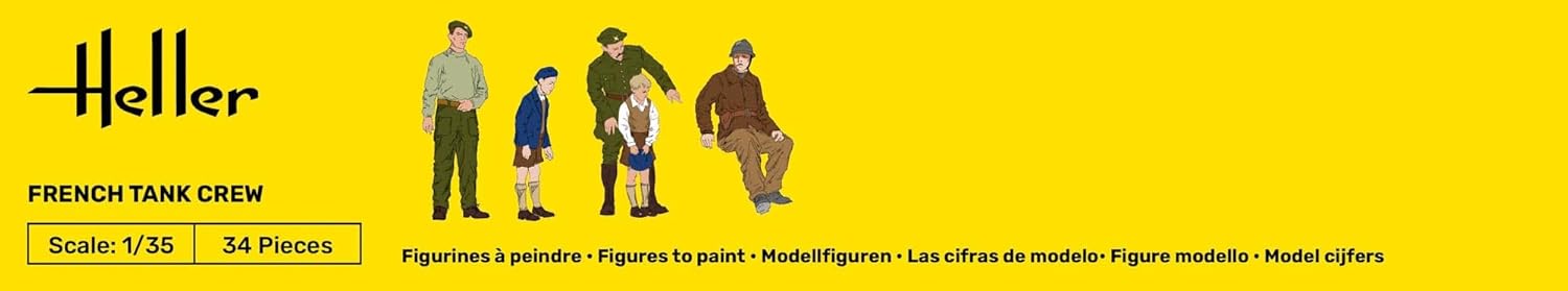 Heller 35323 Starter Kit French Tank Crew 1/35