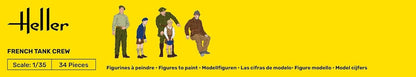 Heller 35323 Starter Kit French Tank Crew 1/35