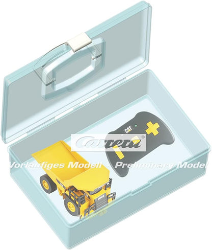 Carrera 37026004 1:64 RC CAT RC-770 Dump Truck Remote Control, Yellow