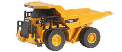 Carrera 37026004 1:64 RC CAT RC-770 Dump Truck Remote Control, Yellow