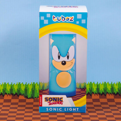 Fizz Creations Sonic The Hedgehog Tubez Night Light with Twist Top Adjustable Brightness. USB or Battery Powered. Officially Licensed Sonic The Hedgehog Merchandise. Great for Retro Games Fan.