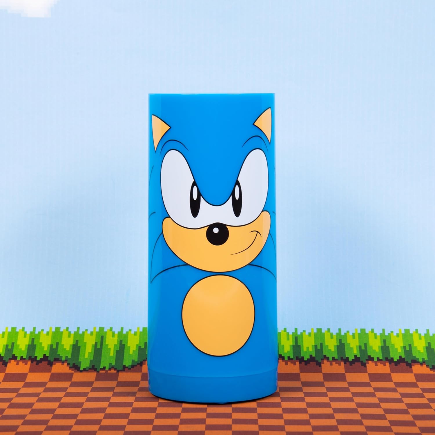 Fizz Creations Sonic The Hedgehog Tubez Night Light with Twist Top Adjustable Brightness. USB or Battery Powered. Officially Licensed Sonic The Hedgehog Merchandise. Great for Retro Games Fan.