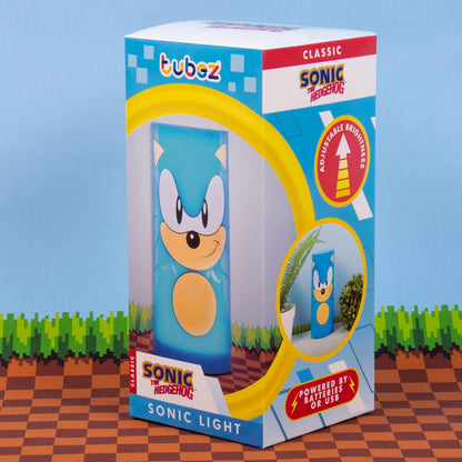 Fizz Creations Sonic The Hedgehog Tubez Night Light with Twist Top Adjustable Brightness. USB or Battery Powered. Officially Licensed Sonic The Hedgehog Merchandise. Great for Retro Games Fan.