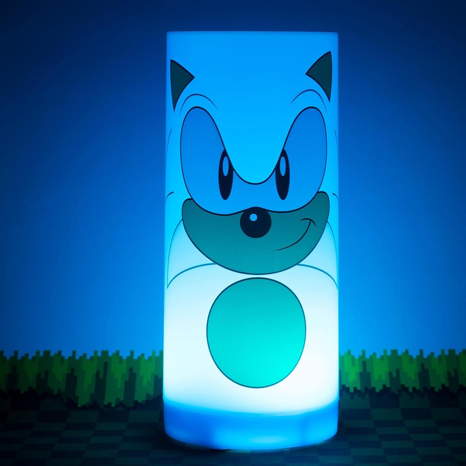 Fizz Creations Sonic The Hedgehog Tubez Night Light with Twist Top Adjustable Brightness. USB or Battery Powered. Officially Licensed Sonic The Hedgehog Merchandise. Great for Retro Games Fan.