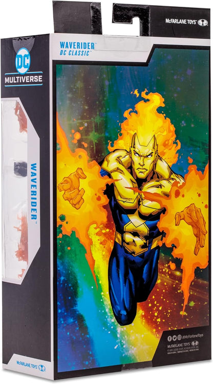 McFarlane Toys DC Multiverse Waverider (DC Classic) Gold Label 7 Inches Action Figure - Explore the Timestream with the Aged Booster Gold