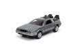 Jada Toys 253252017 Zurück in die Zukunft 1, DeLorean DMC-12 Modellauto, 1:32, Time Machine, Flügeltüren, viele Details, silber