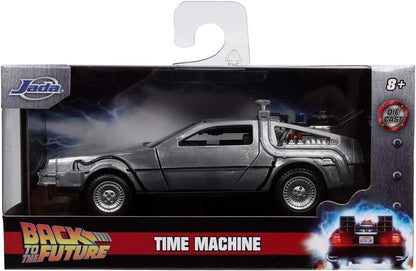 Jada Toys 253252017 Zurück in die Zukunft 1, DeLorean DMC-12 Modellauto, 1:32, Time Machine, Flügeltüren, viele Details, silber