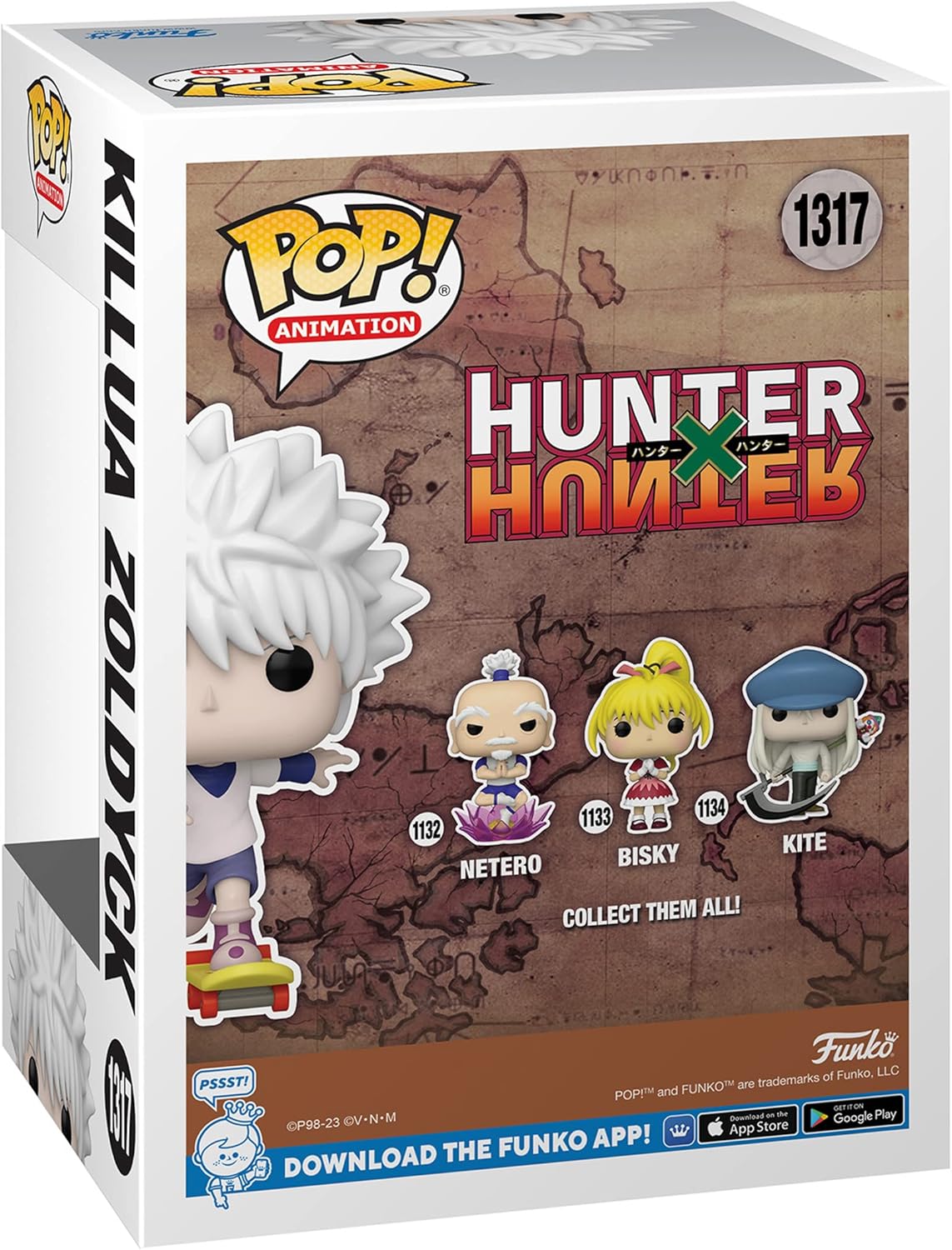 Hunter x Hunter POP! Animation Vinyl figurines Killua w/Skateboard 9 cm