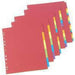 Concord TS-110568 Europunched Bright Subject Divider, A4, 12 Part