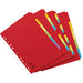 Concord A4 Assorted 6 Part Bright Divider, Pack of
