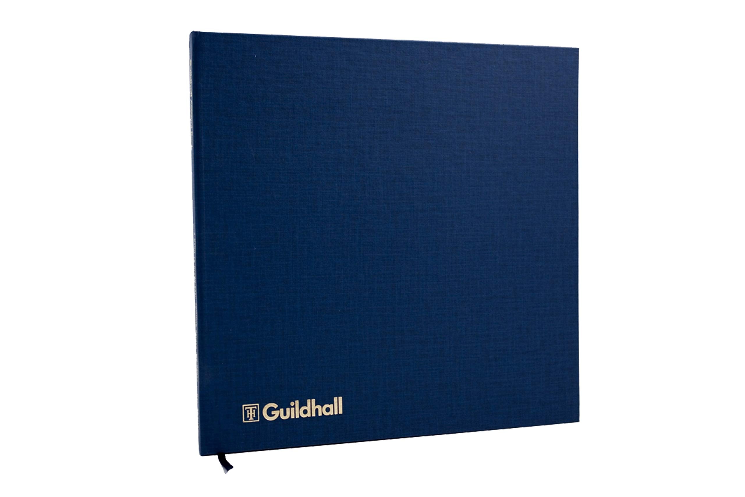 Exacompta - Ref 51/26Z - Guildhall - Account Book, 298 x 305mm, 26 Cash Column, 80 Pages of 95gsm Ledger Quality Paper, Hardback Blue Vinyl Cover, Traditionally Sewn