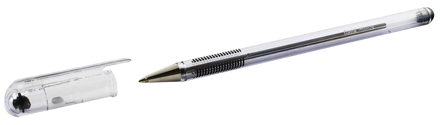 Pentel Superb Ball Pen Medium 1.0mm Tip 0.5mm Line Black Ref BK77M-A