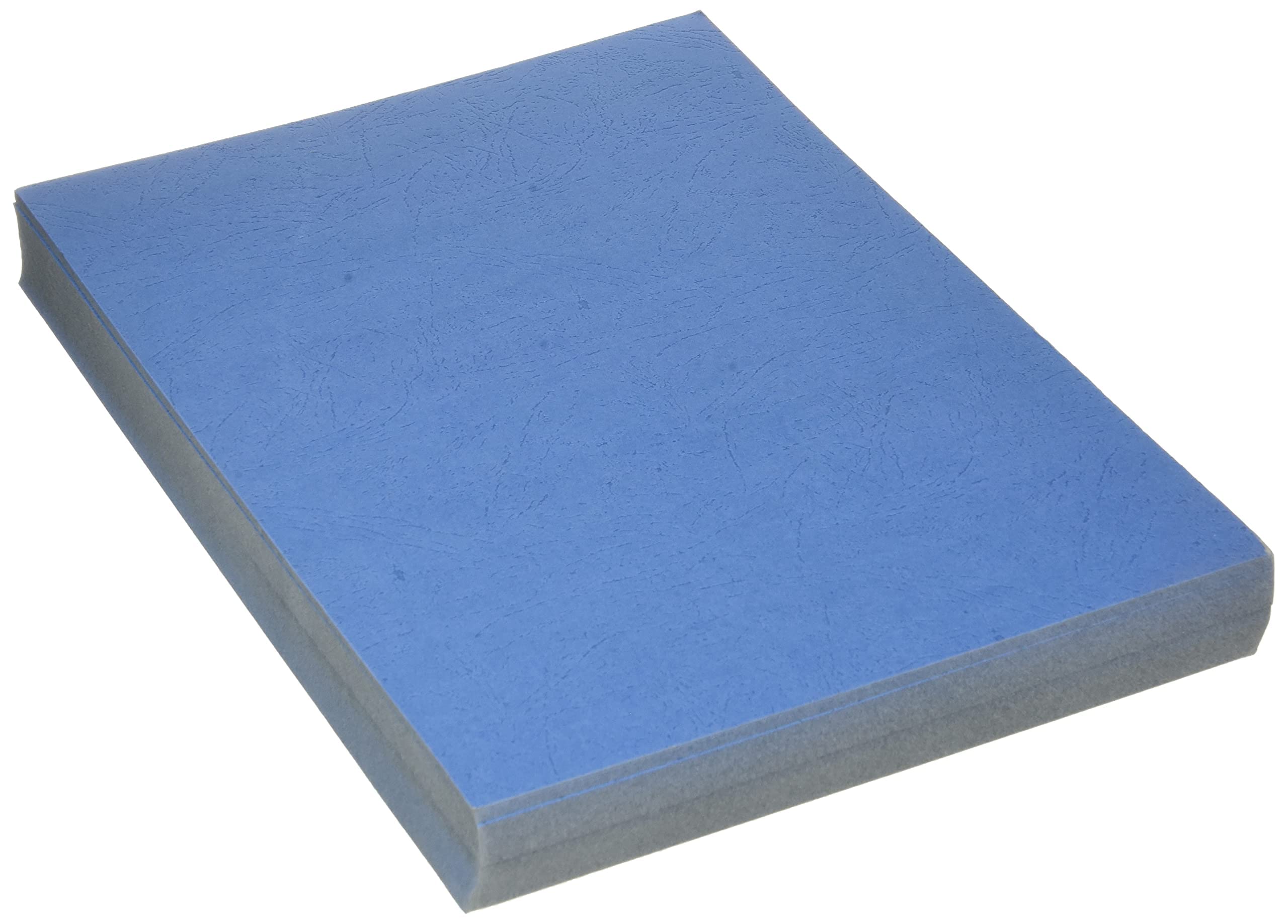 Apex 65011 - Pack de 100 portadas cartulina imitación cuero A4, color azul