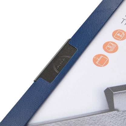 Durable DURAClip 60 A4 Clip Folder | Holds Up to 60 Sheets of A4 Paper | Robust Metal Sprung Clip | Pack of 25 Midnight Blue Coloured Files