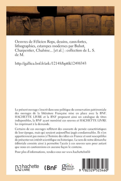 Oeuvres de Félicien Rops, Dessins, Eaux-Fortes, Lithographies