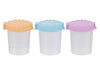 Brush Cleaning Container, 3 Pieces, 8.2 x 8.9 x 9.9 cm