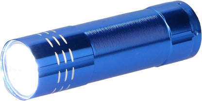 Gekleurde Aluminium Zaklamp - 9Led