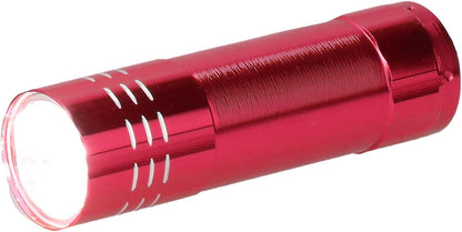 Gekleurde Aluminium Zaklamp - 9Led