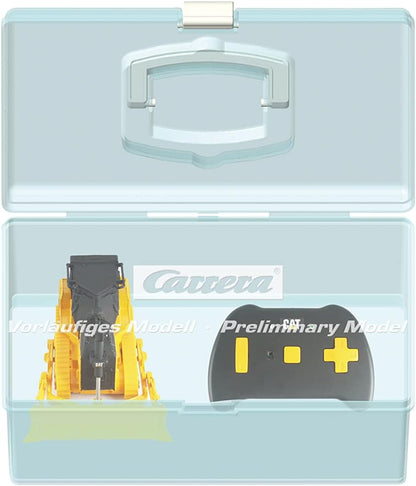 Carrera 37026002 1:64 RC CAT D7E Bulldozer Remote Control, Yellow