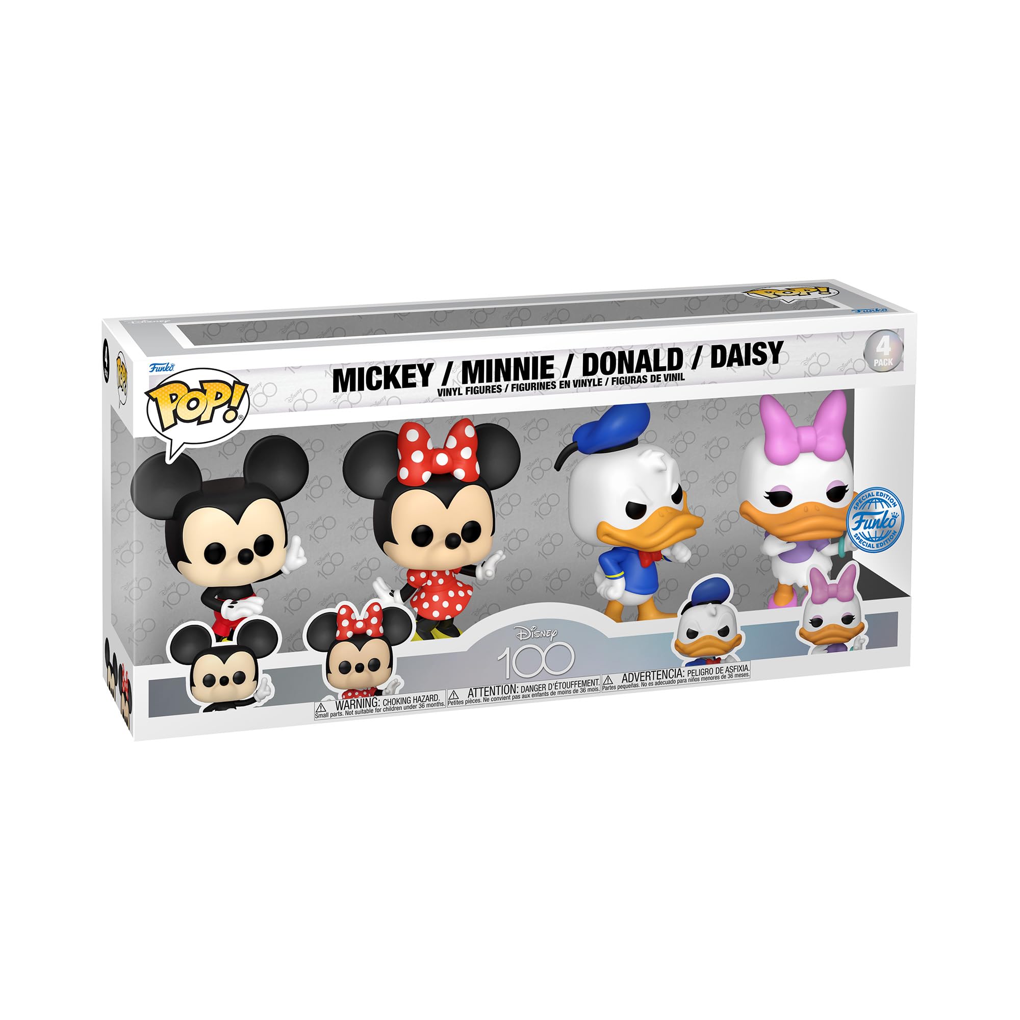 Funko Pop! Disney: Disney Classics 4PK - Daisy Duck - Collectable Vinyl Figure - Gift Idea - Official Merchandise - Toys for Kids & Adults - Movies Fans - Model Figure for Collectors and Display