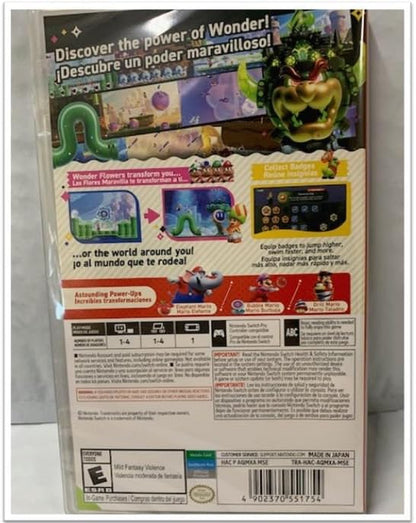 Nintendo Switch - Super Mario Bros Wonder (World Edition)