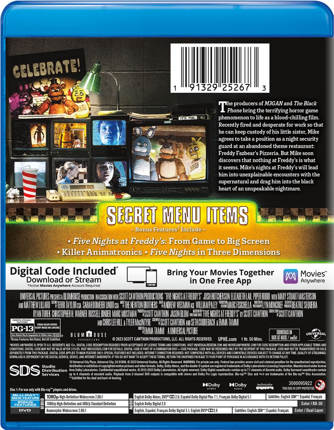 Five Nights at Freddy's (Blu-ray + DVD + Digital