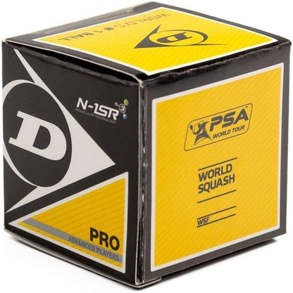 Pro Squash Ball Double Yellow Dot standard size