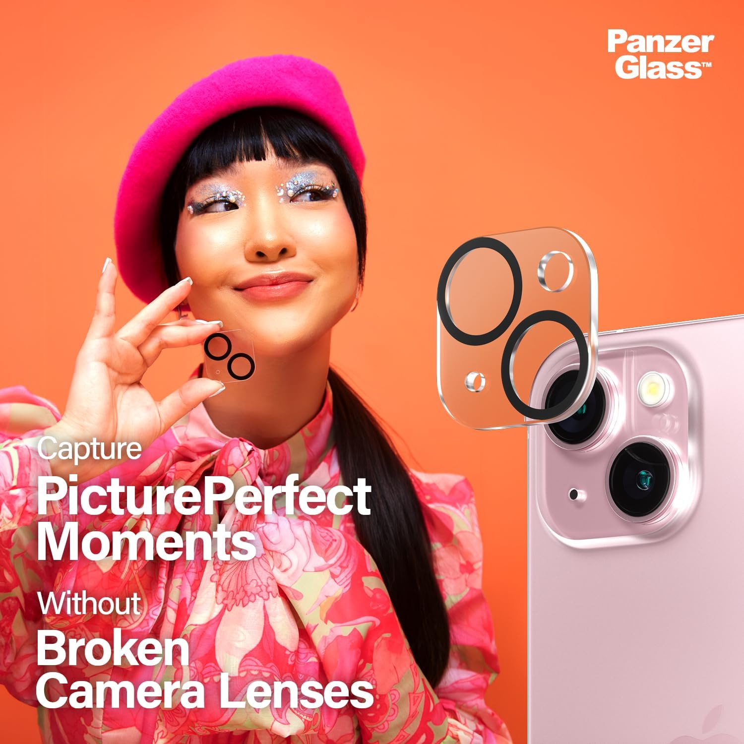 PanzerGlass Picture Perfect Lens Protector for iPhone 15/iPhone 15 Plus
