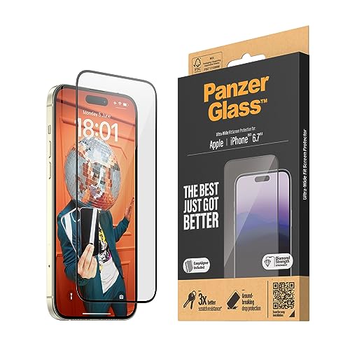 Panzerglass - Apple Iphone 15 Plus 6.7 Ultra Wide Fit With Applicator