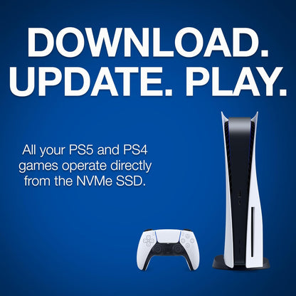 Seagate Game Drive PS5, 1 TB, Internal Solid State Drive, NVMe SSD for PS5 - PCIe Gen4 NVMe 1.4, Officially Licensed, Up to 7,300 MB/s with Heatsink (ZP1000GP3A2001