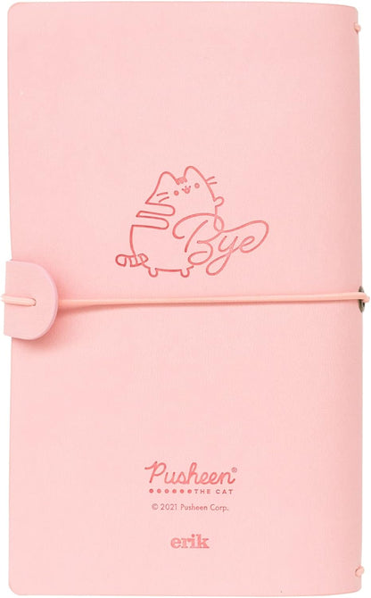 Grupo Erik Pusheen Travel Journal | PU Leather Journal Notebook | Diary Journal | Pusheen Notebook | Pusheen Gifts | Pusheen Merchandise