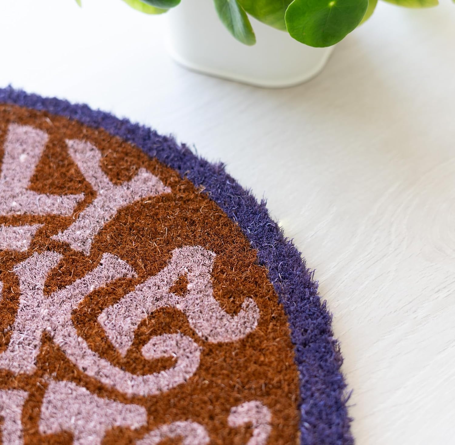 Grupo Erik Kokosmatte Fußmatte Willy Wonka Wonka Schokolade Schmutzfangmatte 60x40 - Fußabtreter Außen und Fußmatte Innen - Türvorleger mit Offizieller Lizenz 60x40 cm Lila