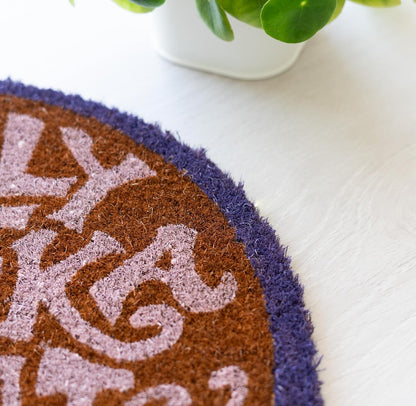 Grupo Erik Kokosmatte Fußmatte Willy Wonka Wonka Schokolade Schmutzfangmatte 60x40 - Fußabtreter Außen und Fußmatte Innen - Türvorleger mit Offizieller Lizenz 60x40 cm Lila