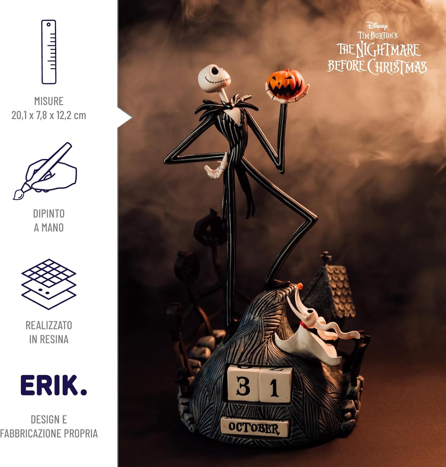 Grupo Erik Disney The Nightmare Before Christmas Perpetual Calendar | Flip Calendar | Disney Calendar | Perpetual Calendars | Desk Calendar | Nightmare Before Christmas Gifts | Cool Calendar
