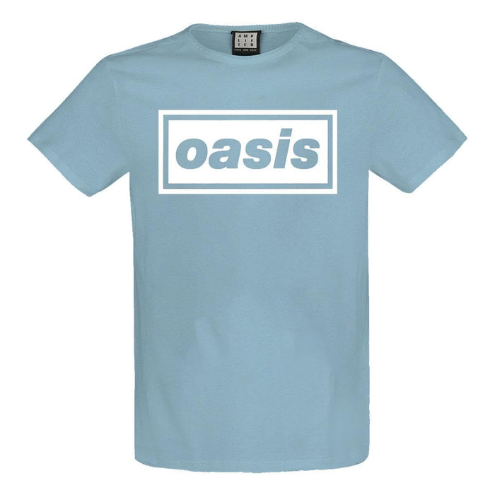 Amplified Oasis Logo Strange Blue T-Shirt