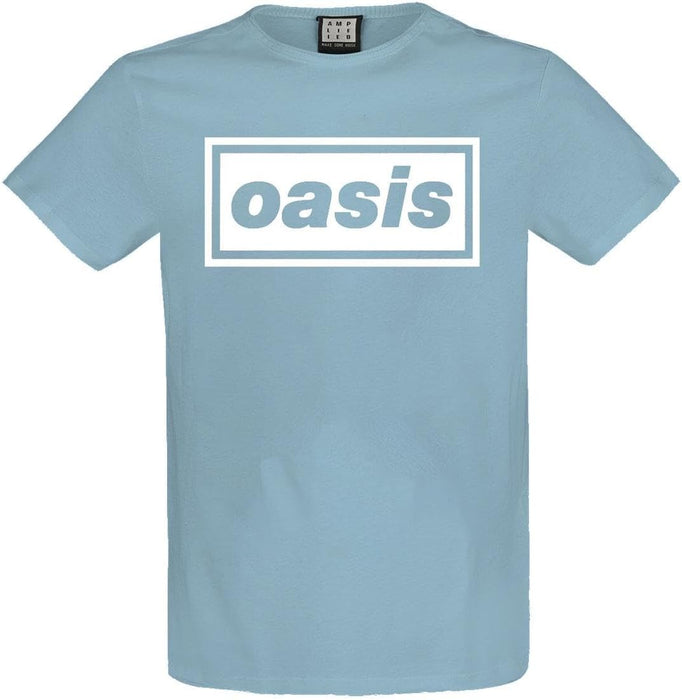 Amplified Oasis Logo Strange Blue T-Shirt