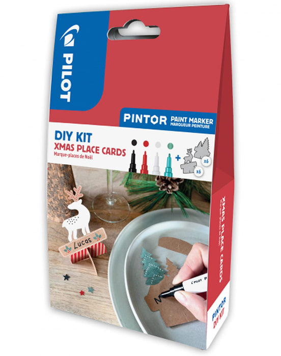 PILOT Pintor DIY Set Xmas Place Cards (Reindeer + Christmas Tree) Xmas place cards.
