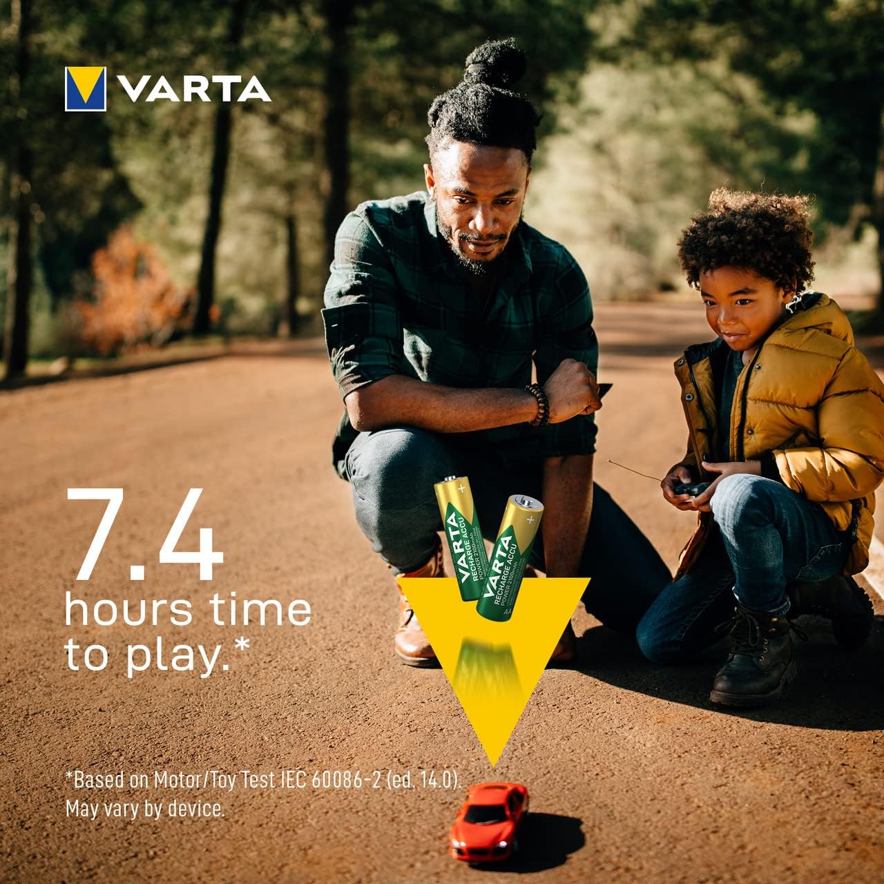 VARTA 1213 Recharge Accu Power, Ready-To-use pre-charged AA Mignon NiMH rechargeable battery (2-pack, 2100 mAh) - without memory effect AA, 2100 mAh Single 2 Count (Pack of 1