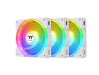 140mm Thermaltake SWAFAN EX14 ARGB PC Cooling Fan White TT Premium Edition 3 Fan Pack