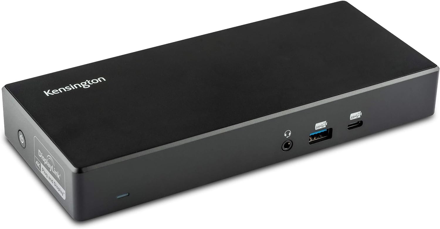 Kensington SD4781P Dual USB-C & USB-A 4K Dockingstation, bis zu 100W Leistung, 6X USB Ports & 2X HDMI 2.0, hergestellt aus 73% recyceltem Material, kompatibel mit Windows, macOS & ChromeOS (K33603EU