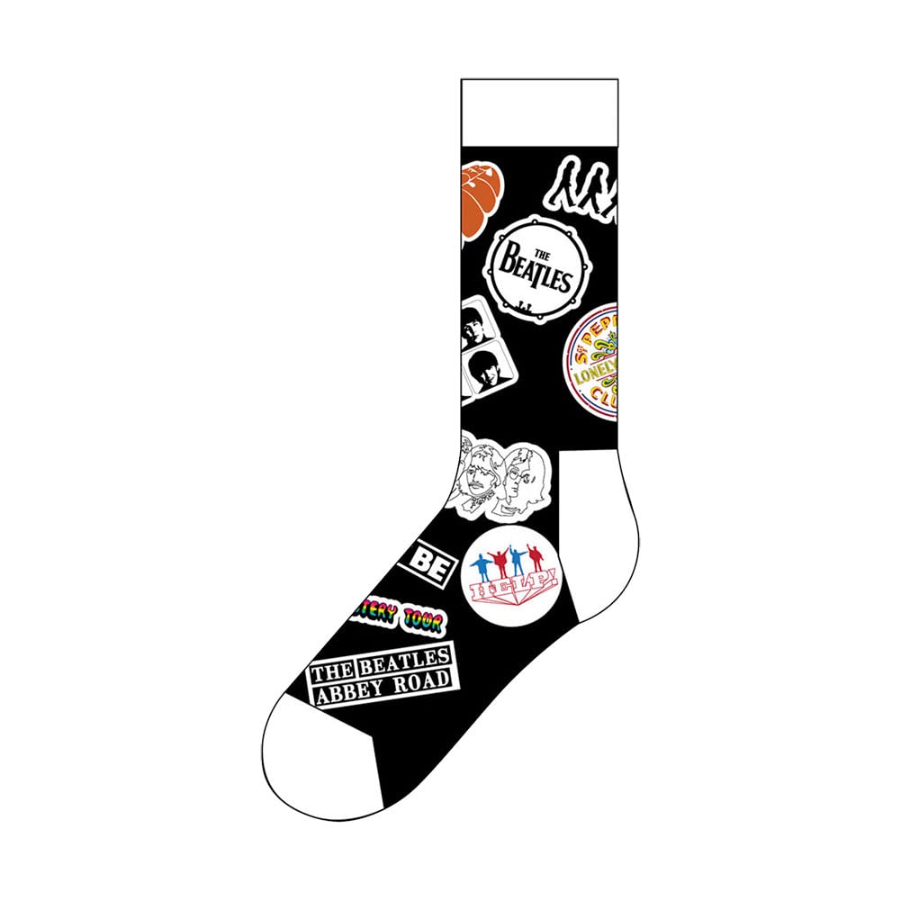 The Beatles Unisex Ankle Socks: Icons (UK Size 7.5 - 11.5), Black, One Size (C-1