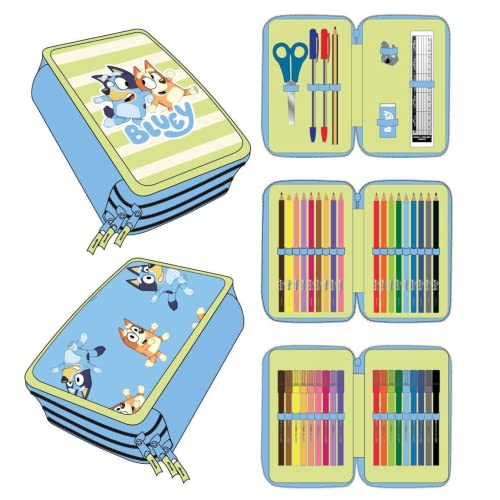 Cerda - Pencil Case With Accessories - Bluey (2700000945)