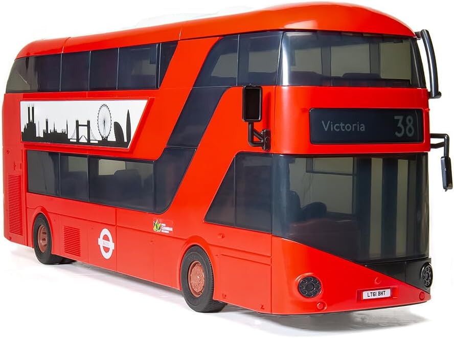 Airfix J6050 QUICKBUILD New Routemaster Bus snap Together Bricks Build and Create, Multicolour