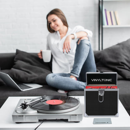 Opbergkoffer van vinyl met doek, 17,8 cm of 30,5 cm, 3 kleuren om uit te kiezen
