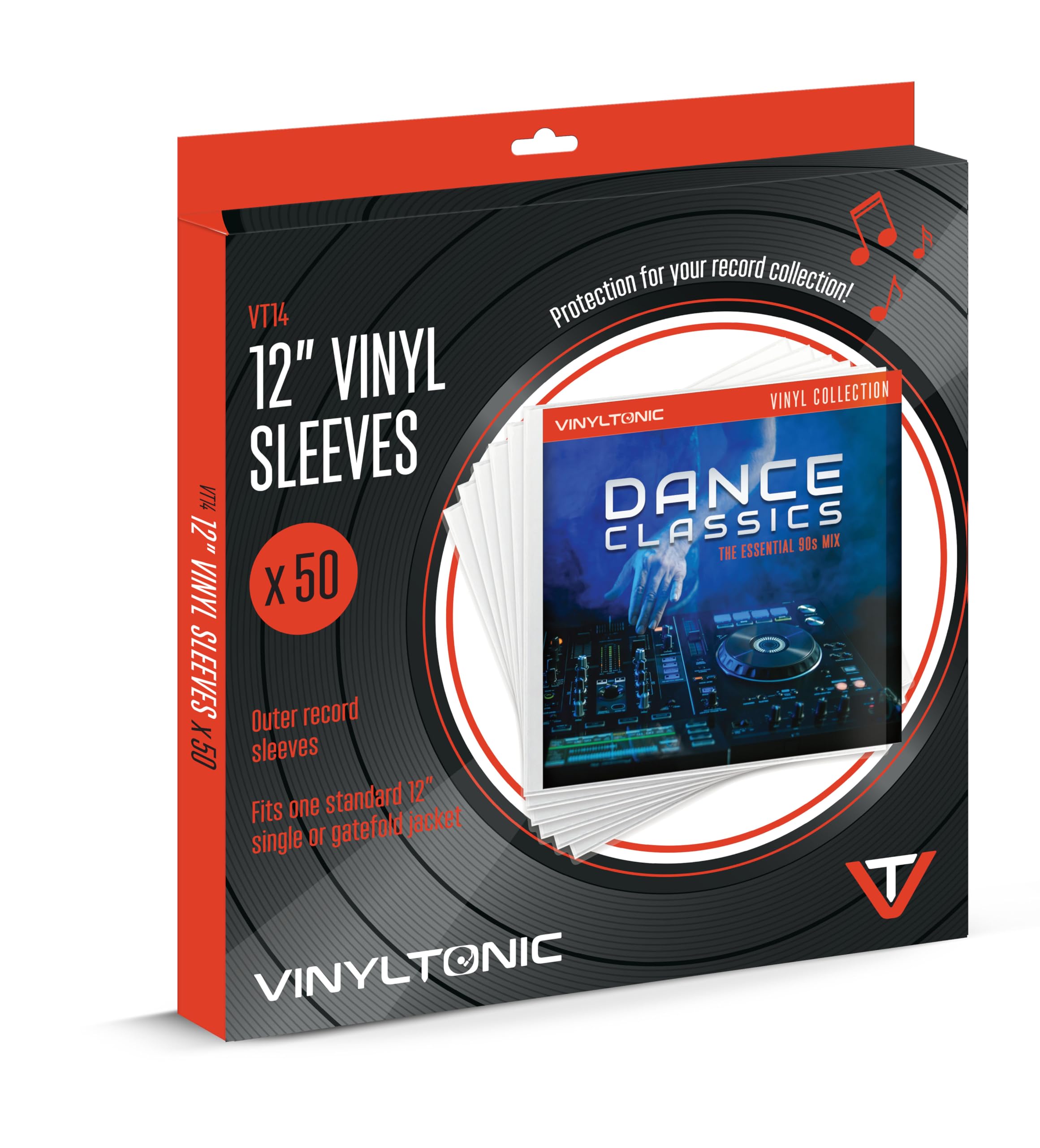`Vinyl Tonic: Pvc 12`` Sleeve (50 Pack) (Buste Vinile)`