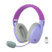 Redragon H848 Bluetooth Wireless Gaming Headset - Lightweight - 7.1 Surround Sound - 40MM Drivers - Detachable Microphone - Multi Platforms for PC, PS5/4/3, Switch, Mobile, Purple