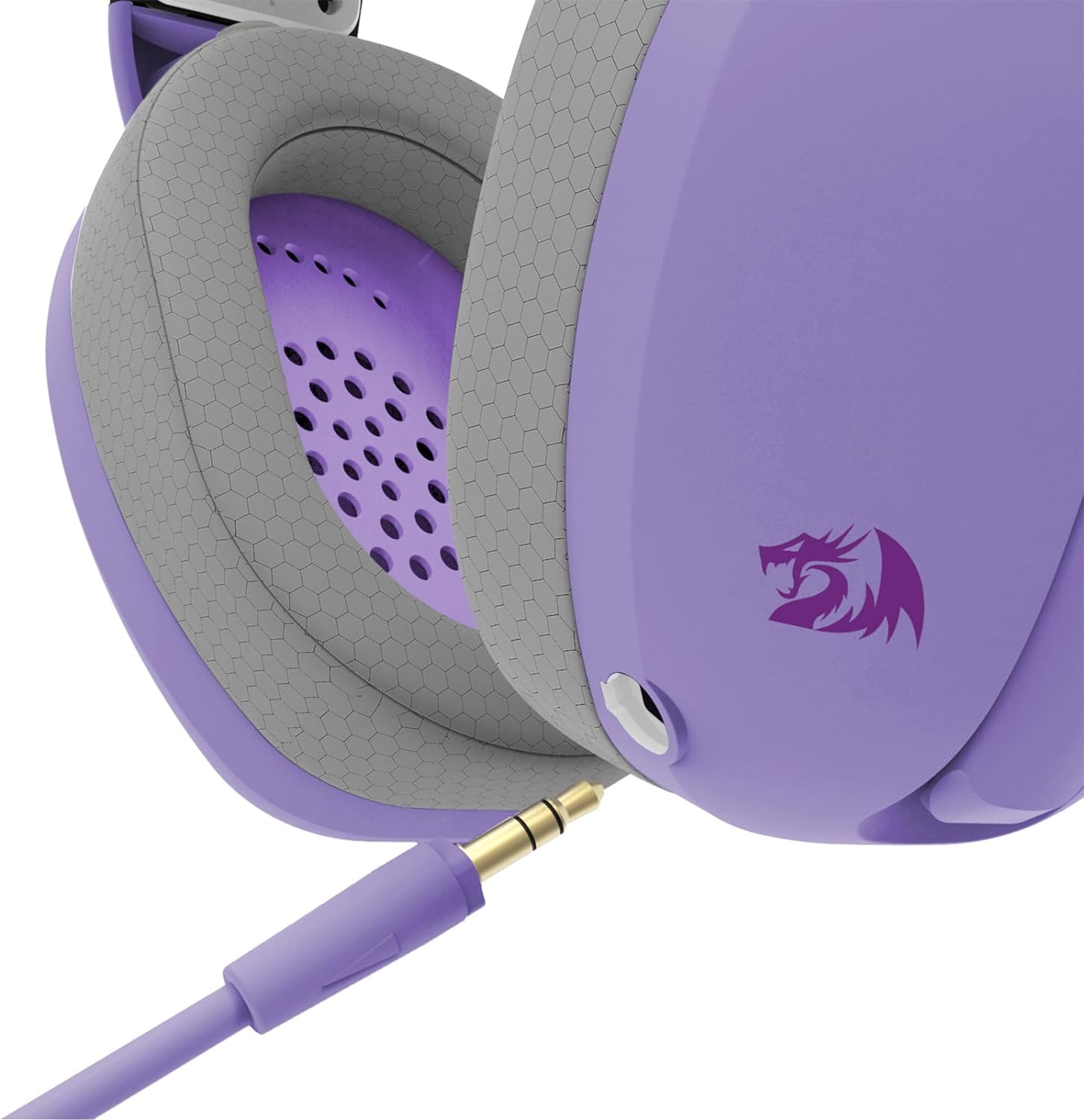Redragon H848 Bluetooth Wireless Gaming Headset - Lightweight - 7.1 Surround Sound - 40MM Drivers - Detachable Microphone - Multi Platforms for PC, PS5/4/3, Switch, Mobile, Purple