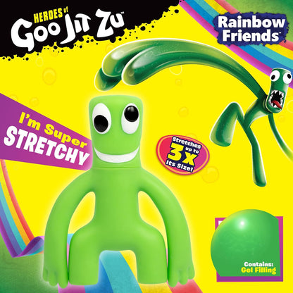 Heroes of Goo Jit Zu Rainbow Friends, Green. The multiplayer, kid-friendly horror story experience. Super Stretchy Goo Filled Toy Figure.