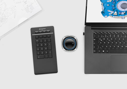 3Dconnexion Keyboard Numpad Pro - Teclado numérico - inalámbrico - USB, 2.4 GHz, Bluetooth LE