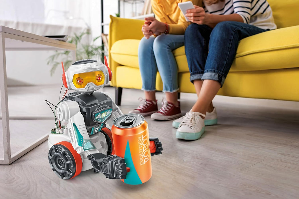 Clementoni - 56183 - Wissenschaft & Spiel - Evolution Roboter - Spielzeugroboter (Französisch, Niederländisch Sprache), Programmierbar, Roboter Interaktiv, Mint, Robotik, Lernspiele 8 Jahre